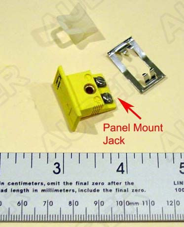 Female Panel mount mini connector for K thermocouple