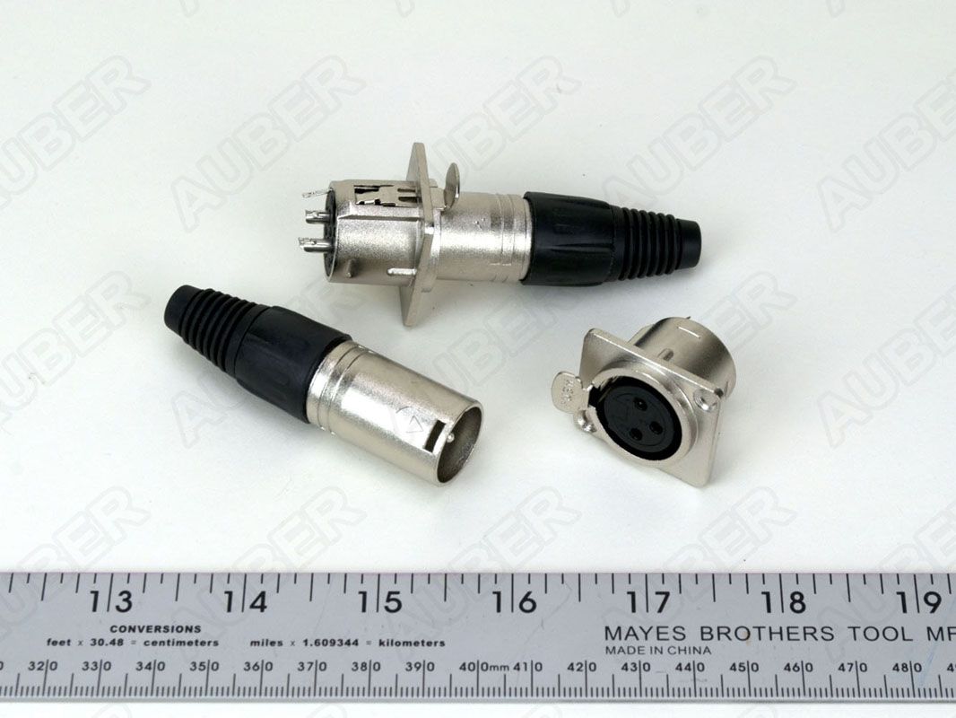 XLR Connector for RTD Cable (Female Panel Mount) - Click Image to Close