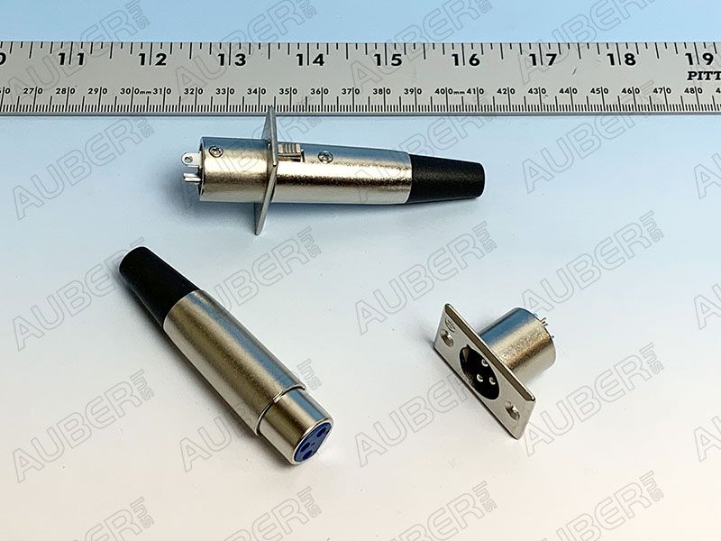 XLR Connector for RTD Cable (Male Panel Mount)